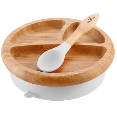 Bamboo bamboo suction plate best sale