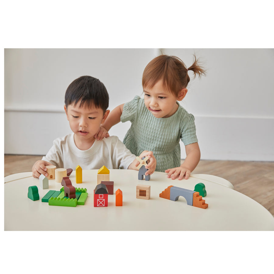 Country Wooden Block Set