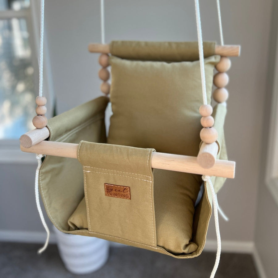 Indoor Baby/Child Swing - Khaki