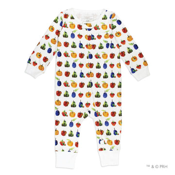 Very Hungry Caterpillar Organic Footless 2-Way Zipper Romper - Fruit