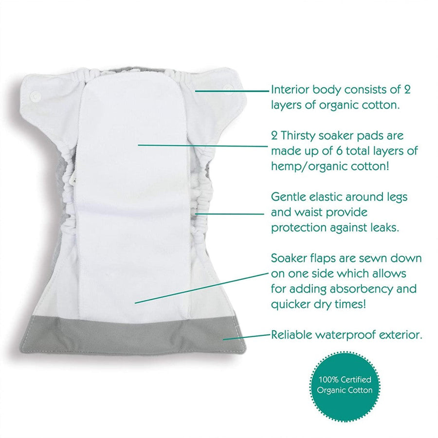 Natural All In One Hook & Loop Cloth Diaper – Natural Resources: Pregnancy  + Parenting